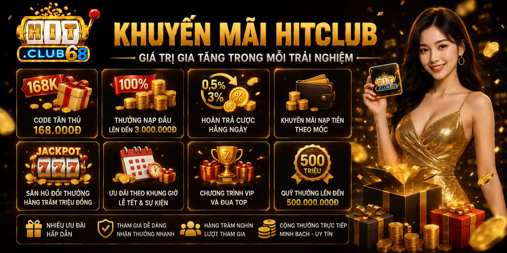 Khuyến mãi Hitclub Giá trị gia tăng trong mỗi trải nghiệm Khuyến mãi Hitclub Giá trị gia tăng trong mỗi trải nghiệm